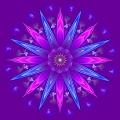 mandala geometrical pattern of color