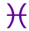 astrology glyph 12th house pisces