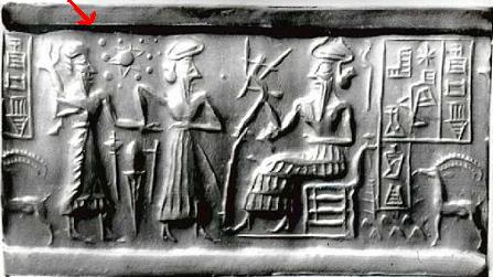 sumerian tablet depicting solar system with a tenth planet